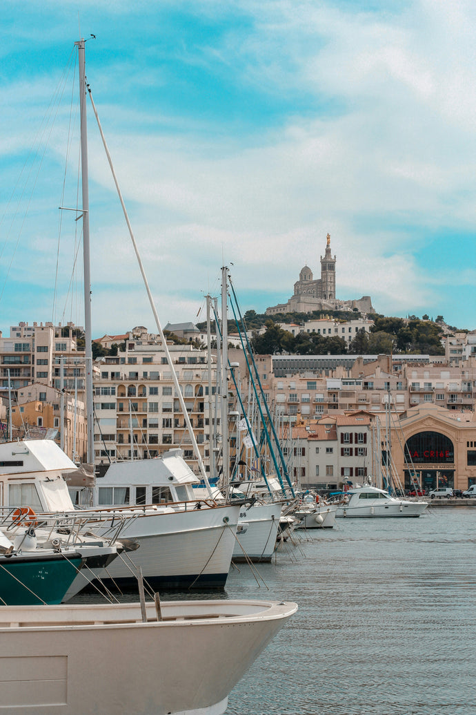 photo of boats in marina in Marseille, France